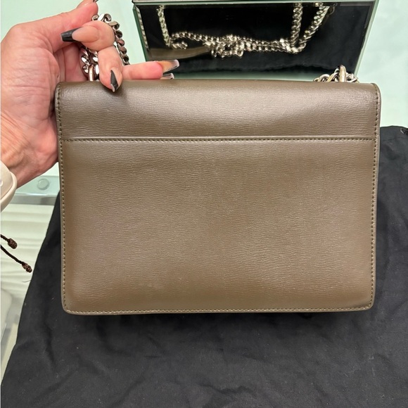 Authentic Saint Laurent Medium Sunset Bag in Olive Green - Picture 5 of 13